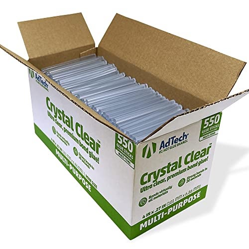 AdTech 220-345-5 Hot Glue  4 Inch Mini Size  Clear  550 Sticks  Count